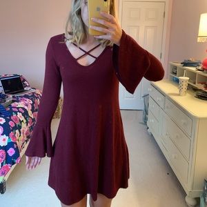 Burgundy Dress